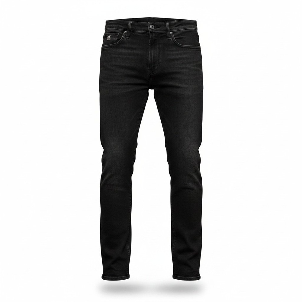 Hiroshi Kato The Scissors Slim Tapered Jeans Black Raw Made in USA Mens 34